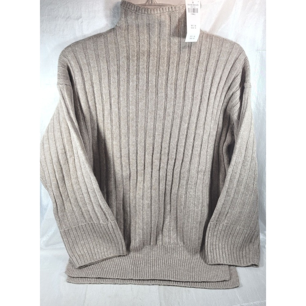 Abercrombie &‎ Fitch Women's Mock Neck 3/4 Sleeve Sweater - Tan - XS